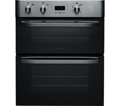 Hotpoint UHS53XS Electric Built-under Double Oven - Stainless Steel